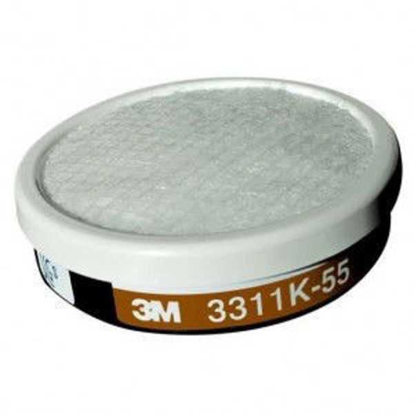 圖片 3M™ 3311K-55 有機蒸氣附預濾棉濾罐 (55CC)
