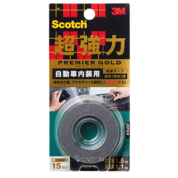 圖片 3M™ 思高™ KCR-15 金裝超強力膠帶 - 汽車內部用
