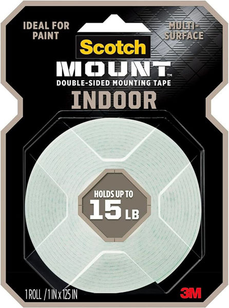 圖片 3M™ 思高™ - 雙面海綿膠貼 1吋 x 125吋 (314H-MED)